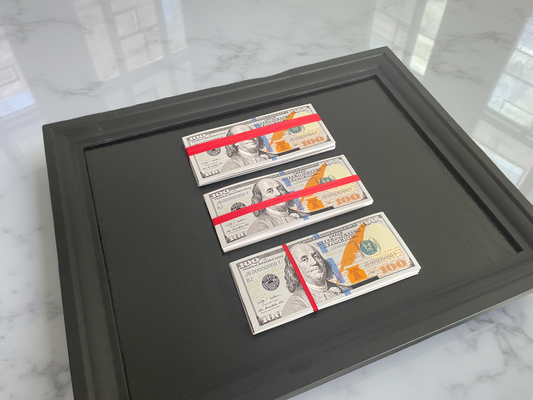 Stacks of American currency veiled in the silence of Omerta