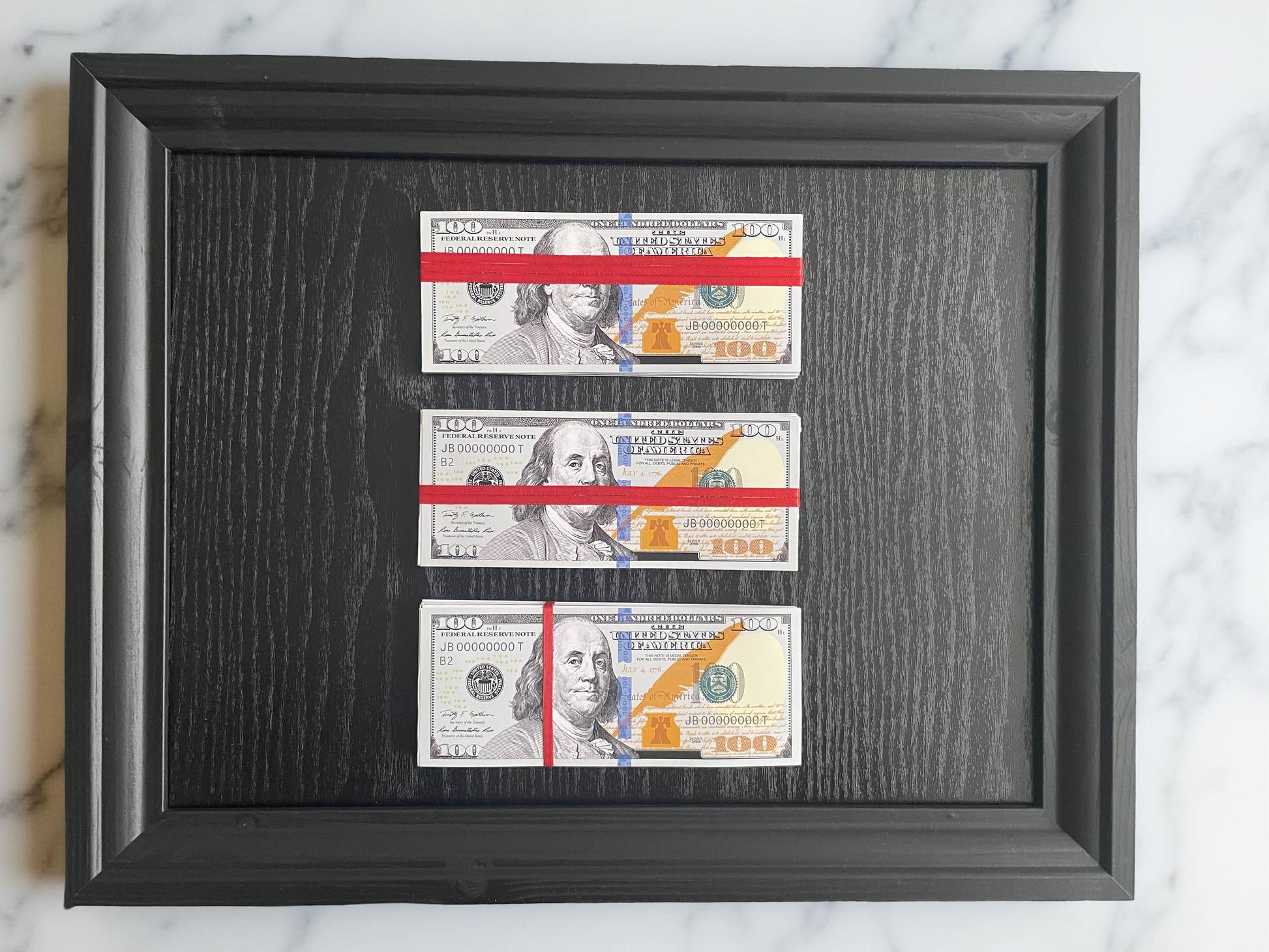 Stacks of American currency veiled in the silence of Omerta