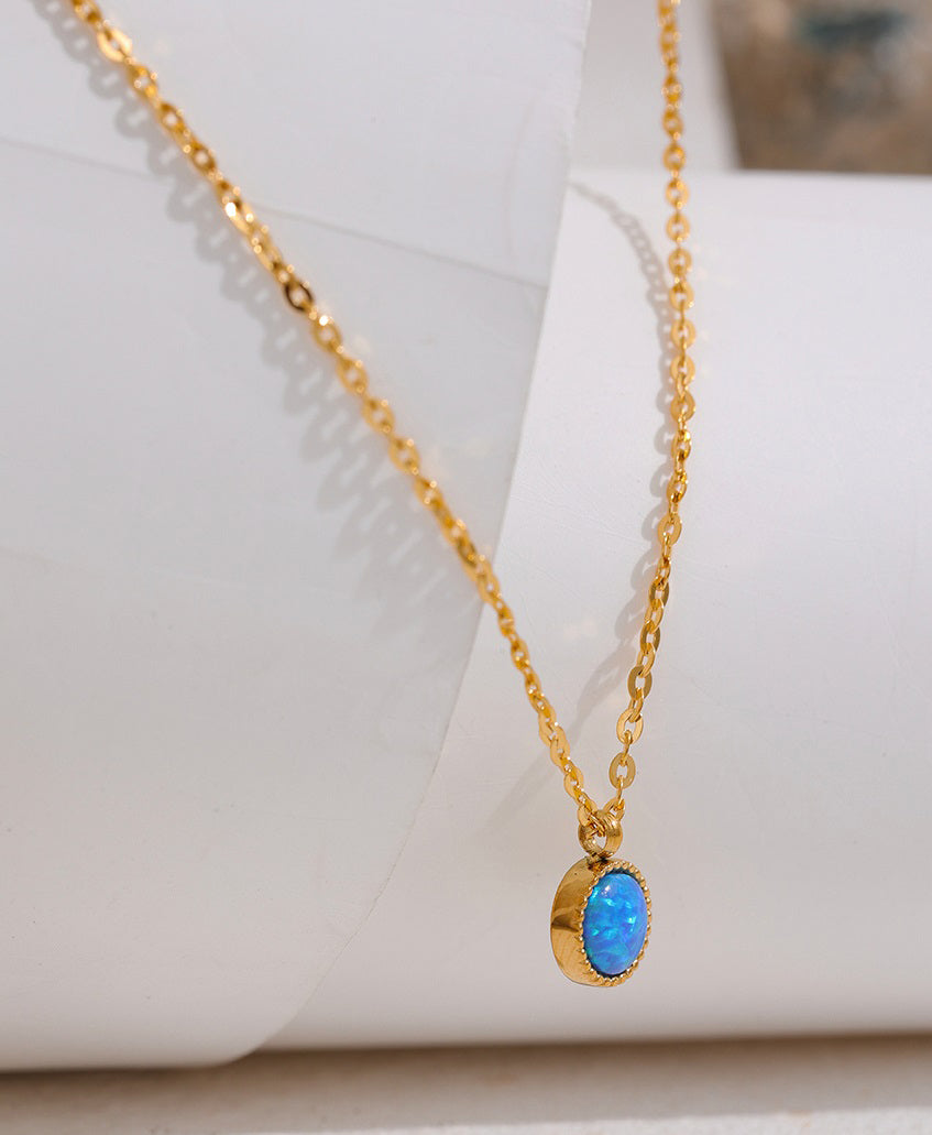 Serenity Blue Opal Necklace