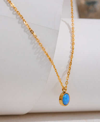 Serenity Blue Opal Necklace