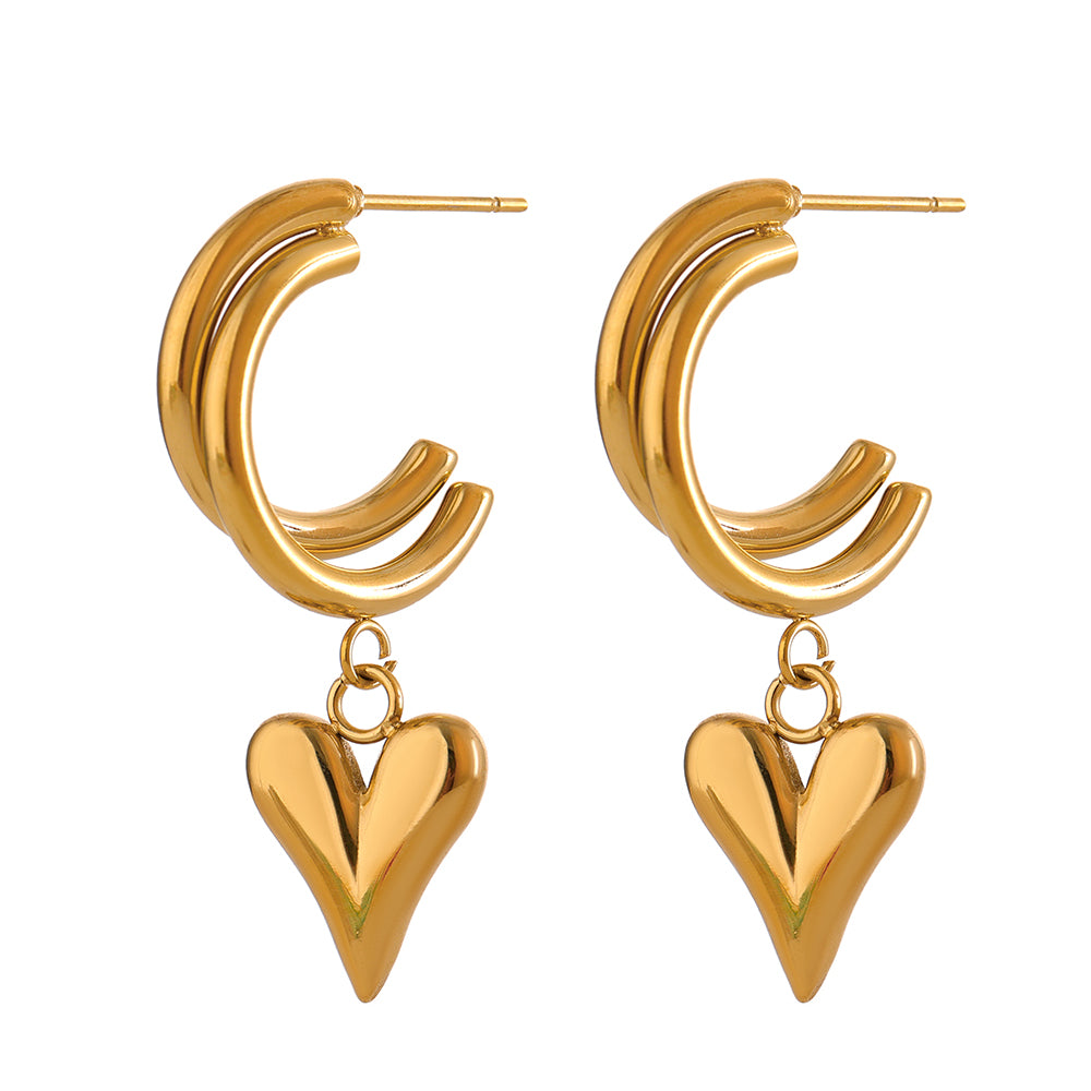 Embrace Heart Earrings