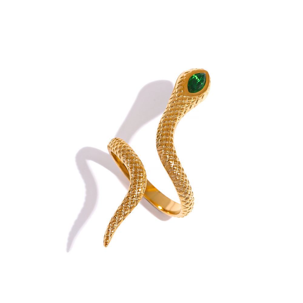 Zestara Snake Statement Ring