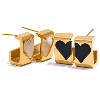 Embrace Heart Stud Earrings (Var.)