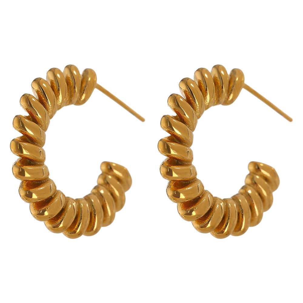 Asymetria Twist Stud Earrings