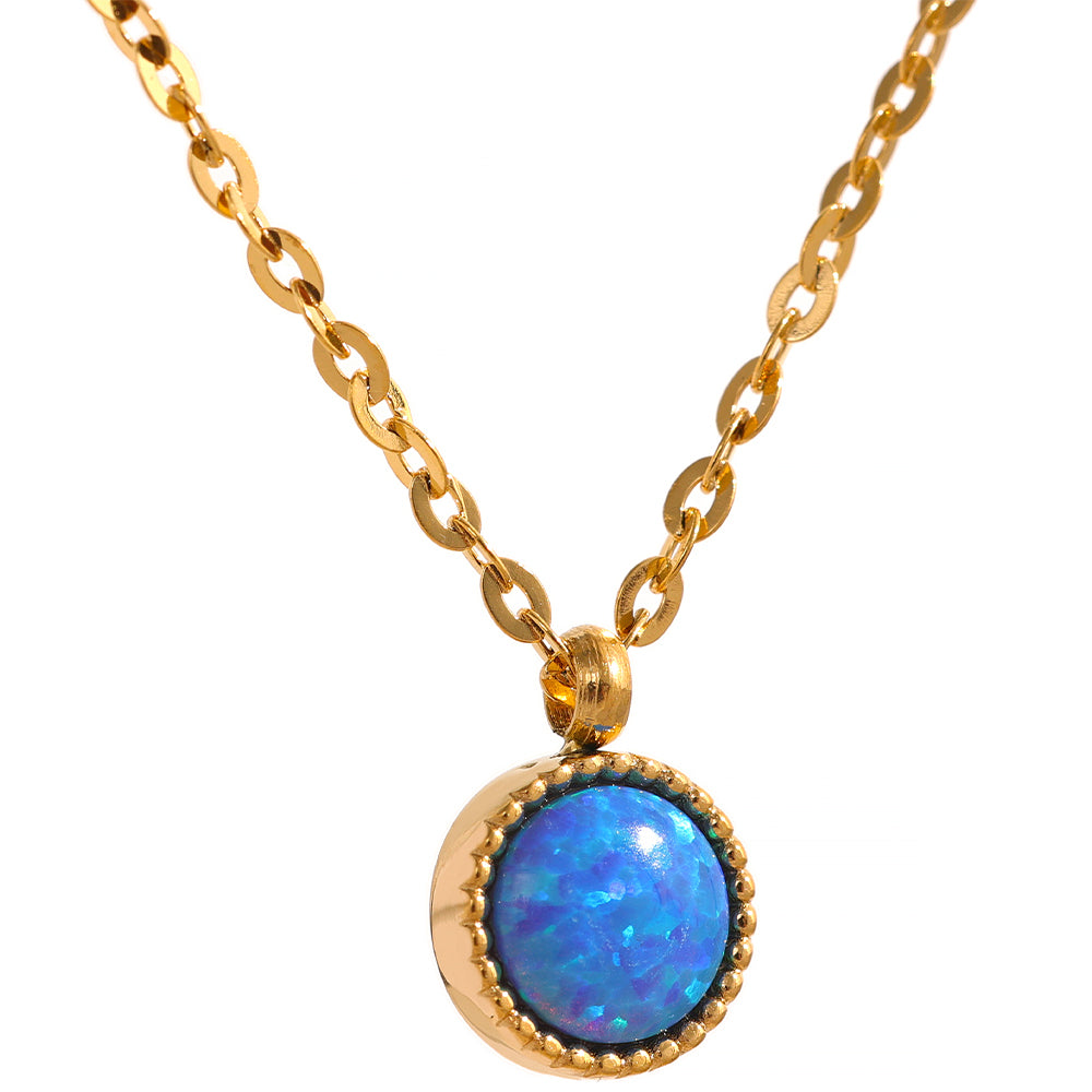 Serenity Blue Opal Necklace