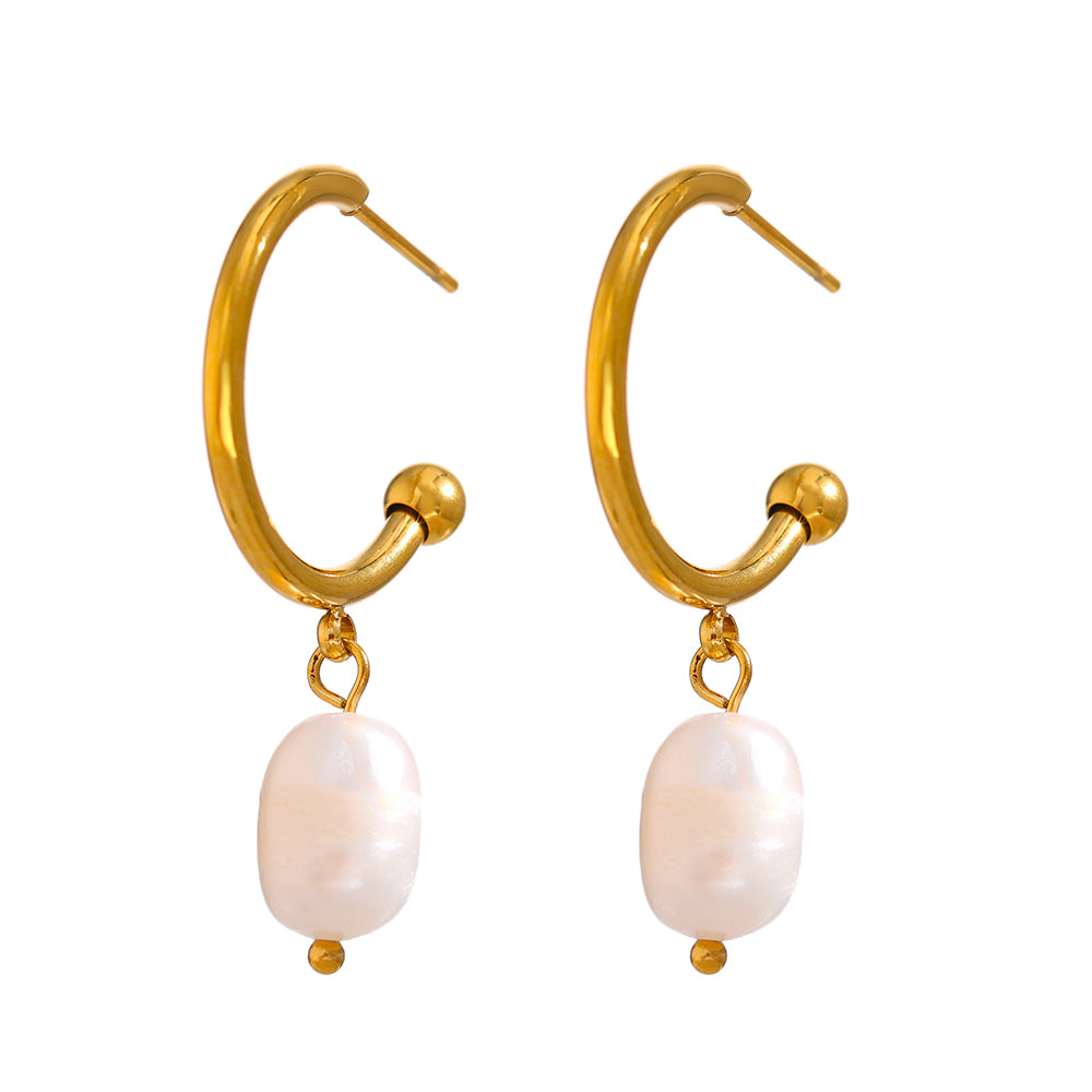 Purity Pearl Dangle Earrings