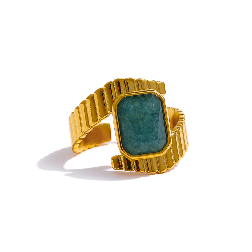 Serenity Green Apatite Ring