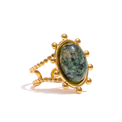 Serenity Green African Turquoise Ring