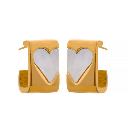 Embrace Heart Stud Earrings (Var.)