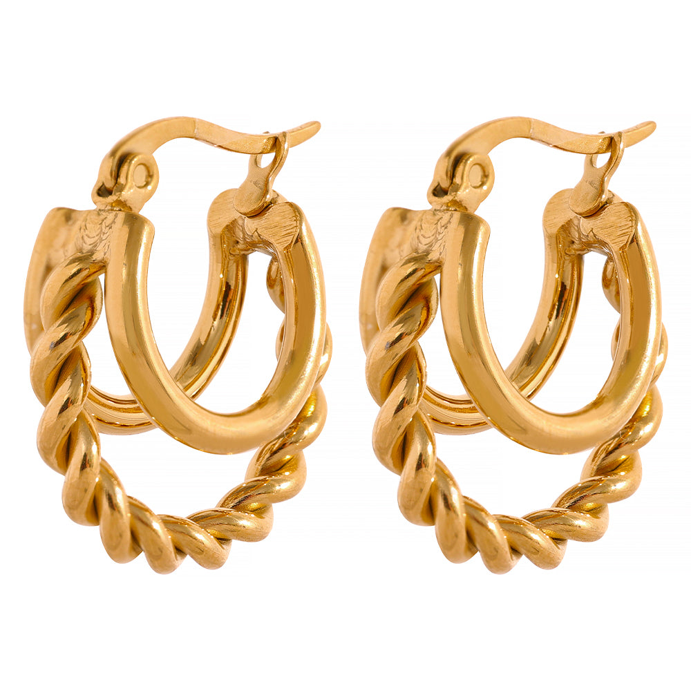 Asymetria Twisted Earrings