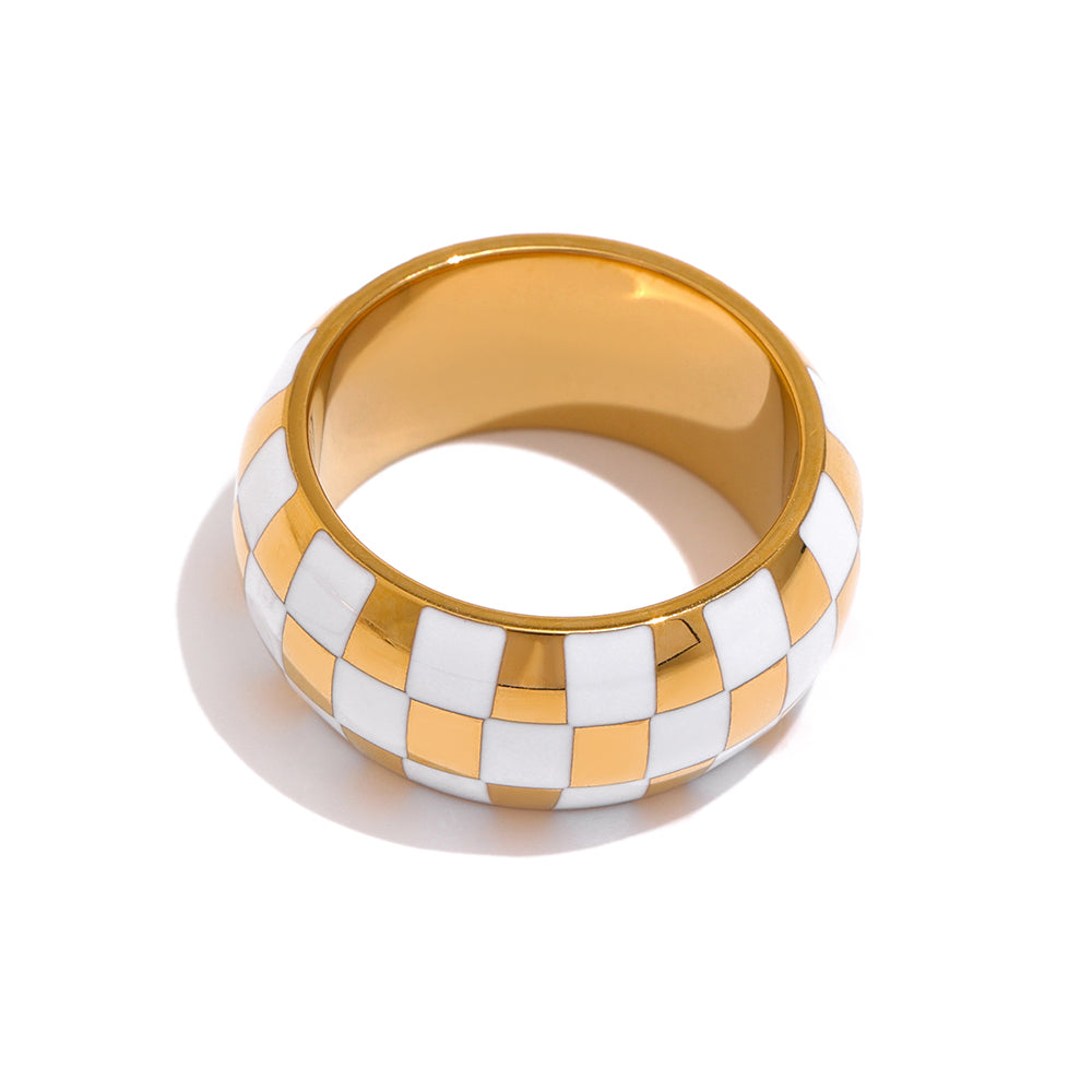 Serenity Checkered Ring