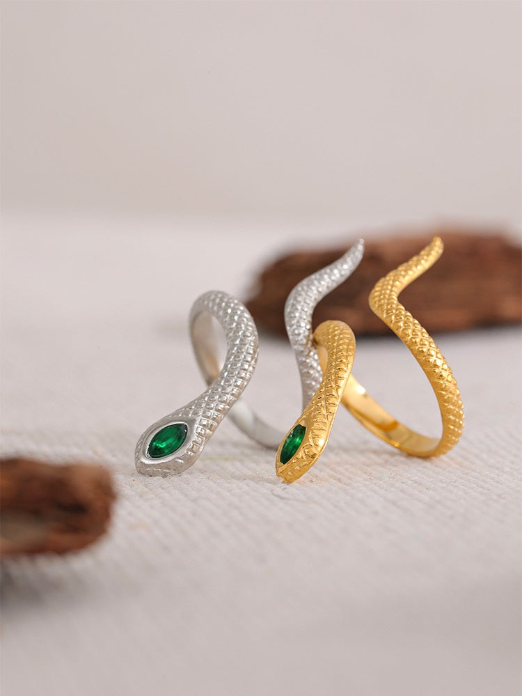 Zestara Snake Statement Ring