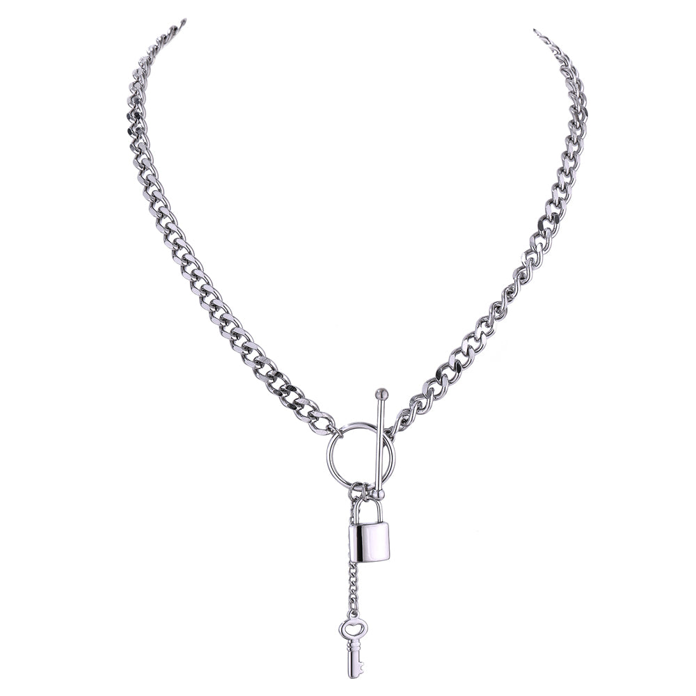 Embrace Lock Pendant Necklace