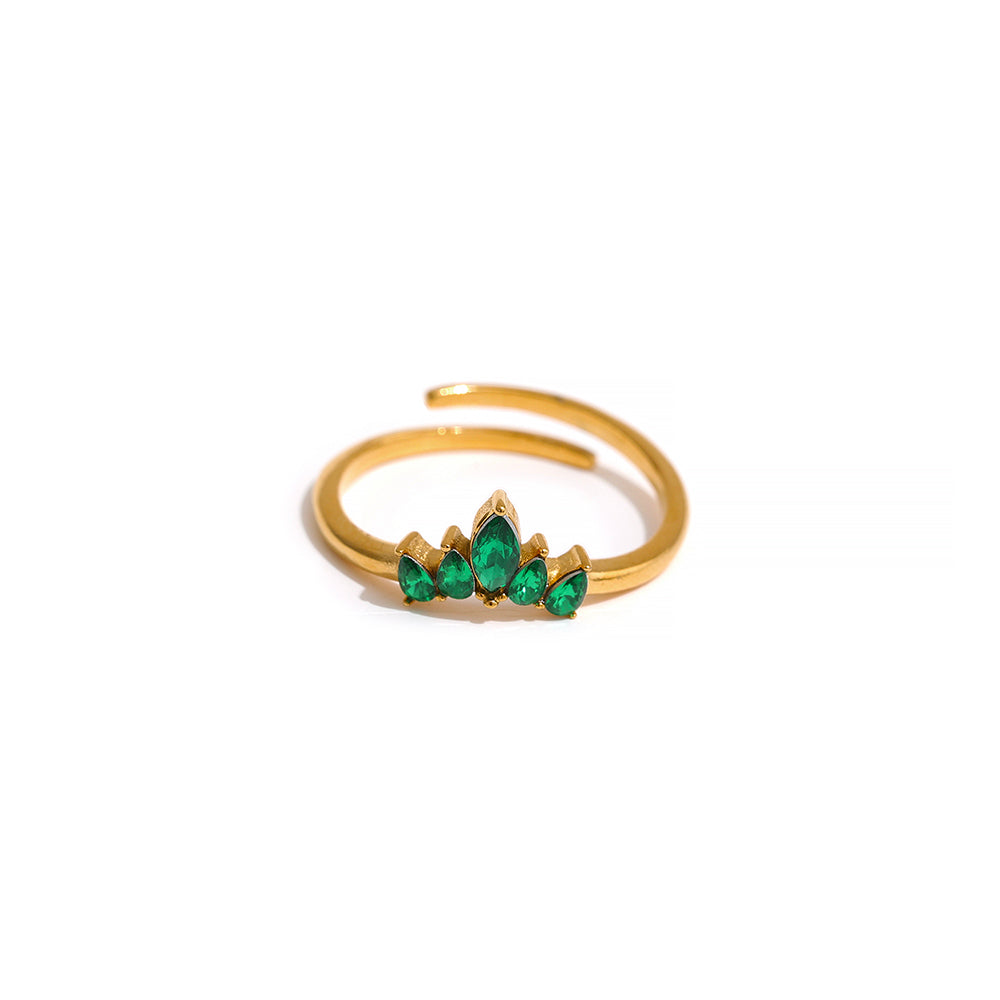 Dazzle Crown Flower Ring (Var)