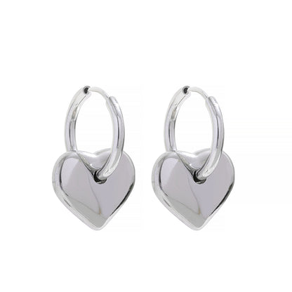 Embrace Heart Huggie Earrings