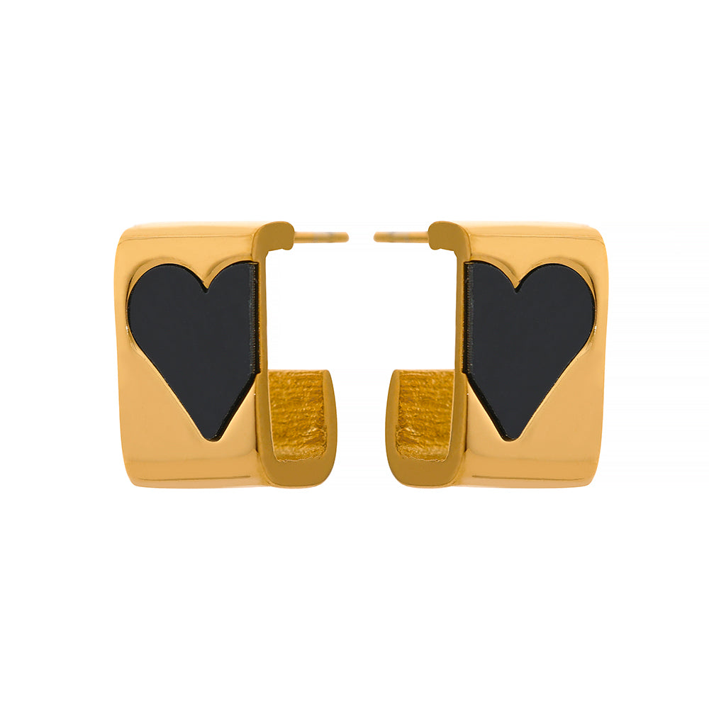 Embrace Heart Stud Earrings (Var.)