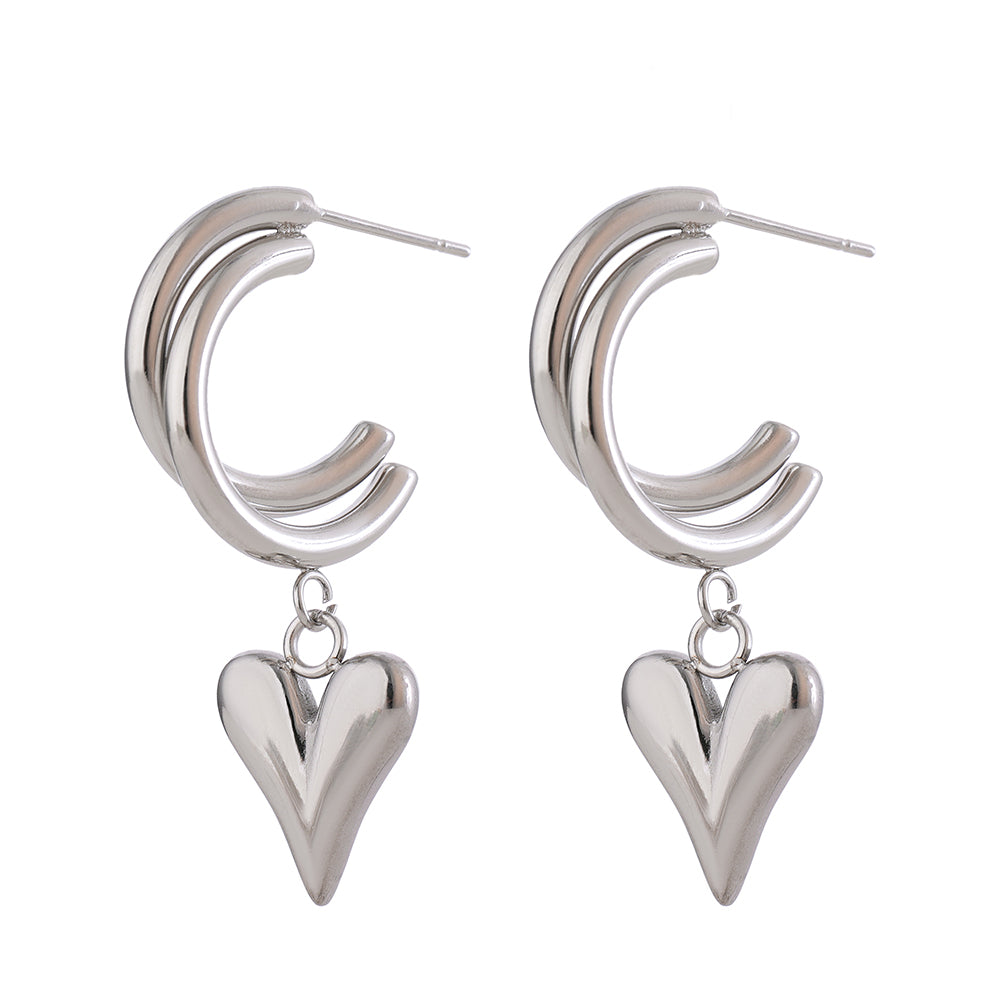 Embrace Heart Earrings