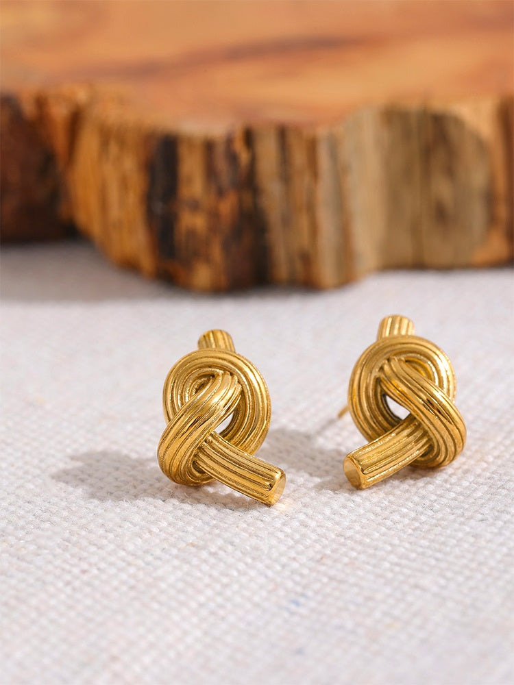 Infinite Ties Knotted Earrings