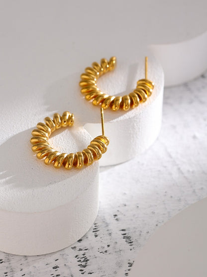 Asymetria Twist Stud Earrings