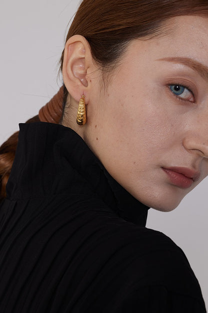 Urban Croissant Hoop Earrings