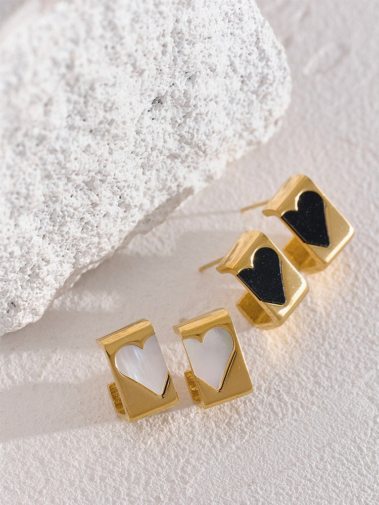 Embrace Heart Stud Earrings (Var.)