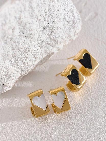 Embrace Heart Stud Earrings (Var.)