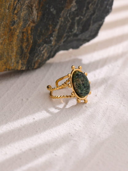 Serenity Green African Turquoise Ring