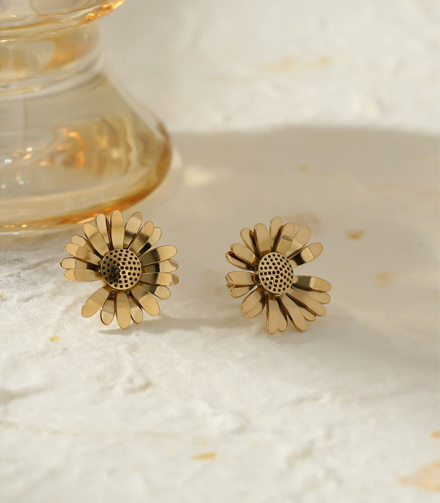 Nature's Calling Flower Stud Earrings