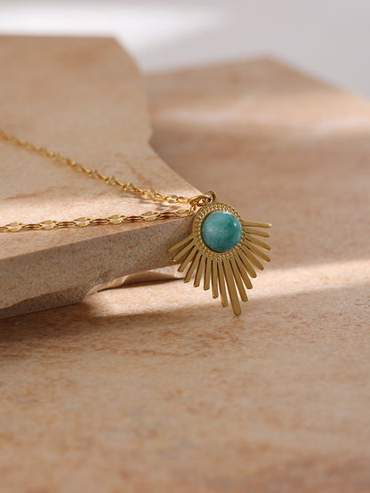 Serenity Stone Geometric Necklace