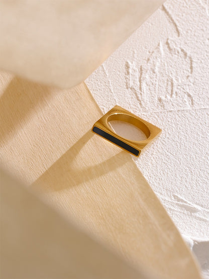 Serenity Geometric Square Ring