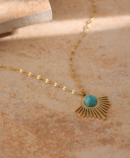 Serenity Stone Geometric Necklace