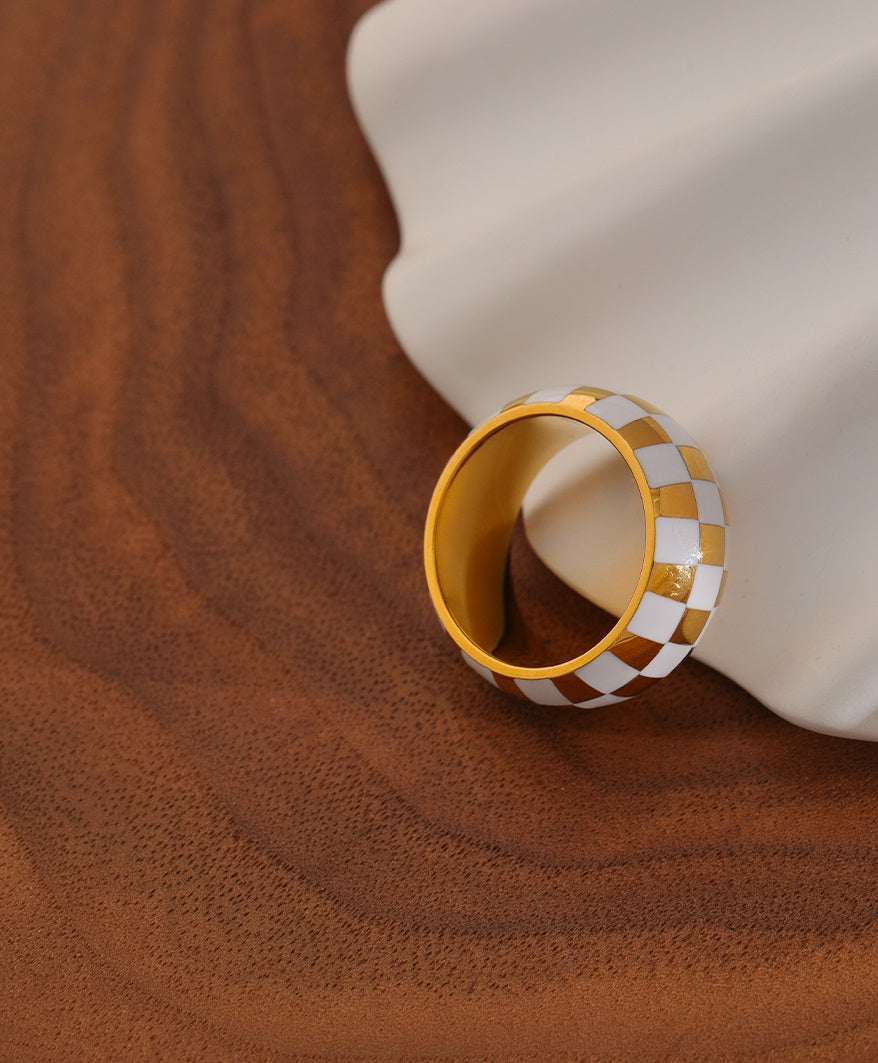 Serenity Checkered Ring