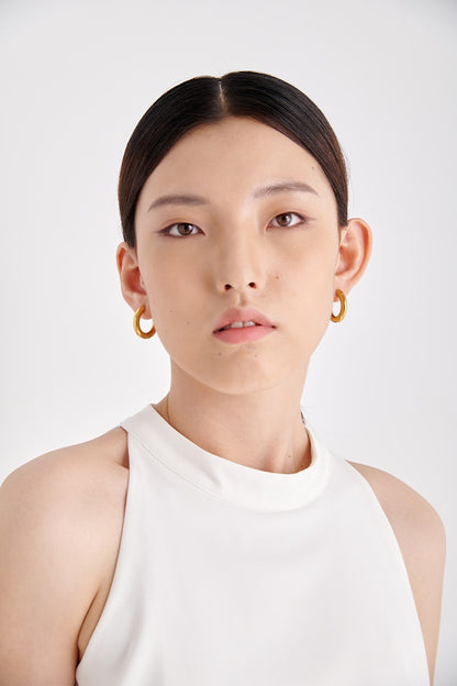 Urban Hollow Hoop Earrings