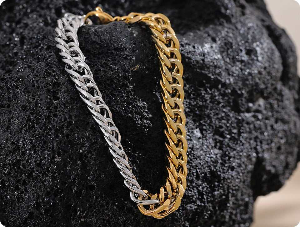 Chain links Bangle Bracelet