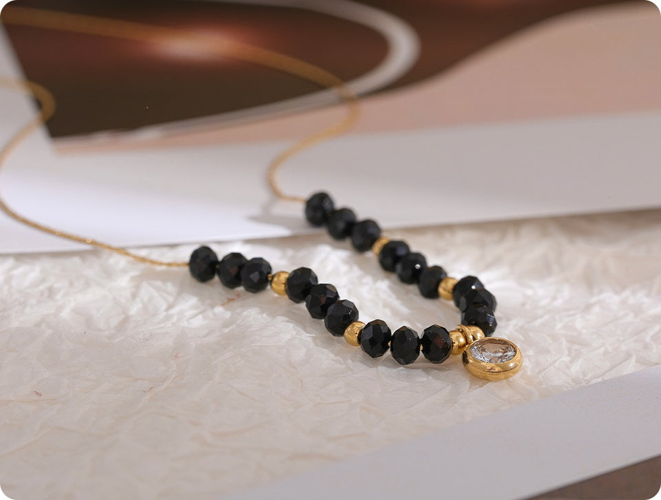 Timeless Black Crystal Necklace