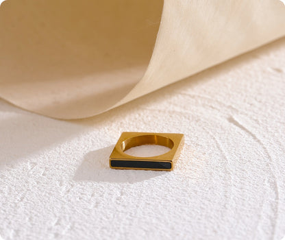 Serenity Geometric Square Ring